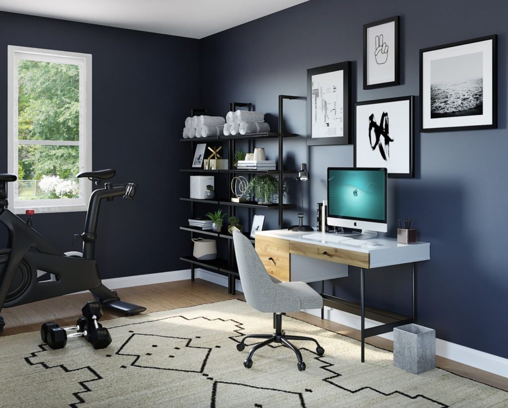 home office in basement remodel marysville, WA